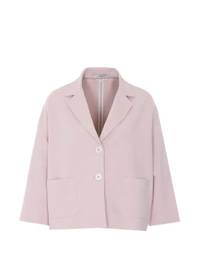 Circolo 1901 Button V-neck Jacket In Pink