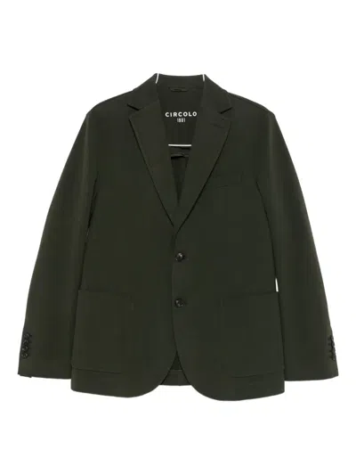 Circolo 1901 Buttoned Patch-pocket Jacket In Green