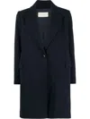 Circolo 1901 Buttoned-up Single-breasted Coat In Blue