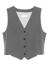 Circolo 1901 Buttoned Waistcoat In Gray