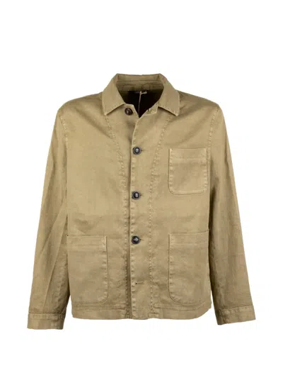 Circolo 1901 Button-up Patch-pocket Shirt In Brown