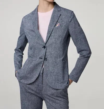 Circolo 1901 Canvas Blazer In Marine In Gray