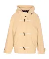 Circolo 1901 Carabiner Hooded Jacket In Brown