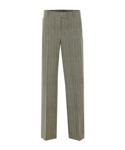Circolo 1901 Casual Trousers With Belt Loops In Green