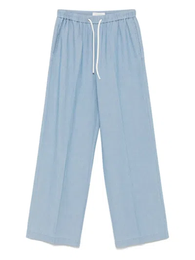 Circolo 1901 Chambray Trousers In Blue