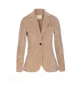 Circolo 1901 Bordeaux Jacket Frontal Button Closure In Neutral