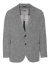 Circolo 1901 Indigo Check Jacket In Grey