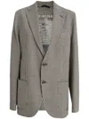 Circolo 1901 Check-pattern Blazer In Black