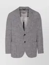 Circolo 1901 Check Pattern Jacket Front Pockets In Gray