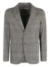 Circolo 1901 Double-breasted Tailored Jacket With Classic Check Pattern In Gray