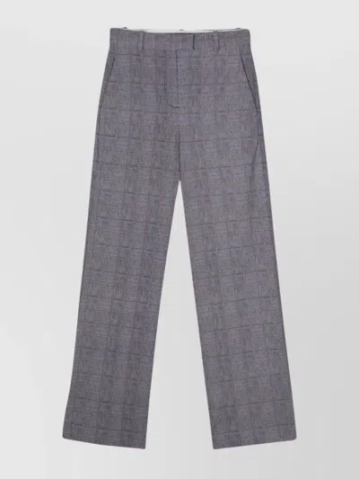 CIRCOLO 1901 CHECK PATTERN MASCULINE TROUSERS