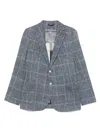 Circolo 1901 Grey Cotton 'kurab' Blazer In 蓝色