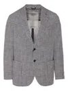 Circolo 1901 Indigo Check Jacket In Grey