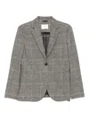 Circolo 1901 Checked Jacket In Gray
