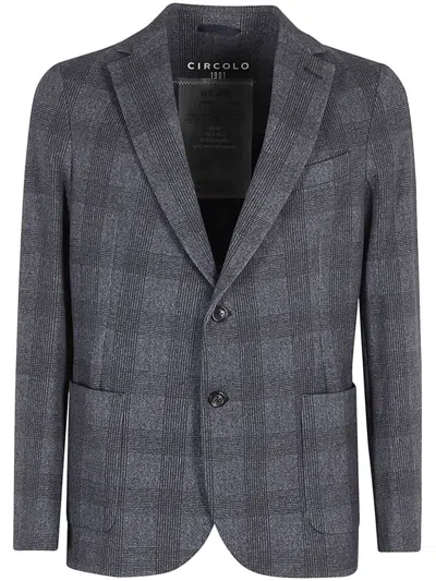 CIRCOLO 1901 CHECKED WOOL BLAZER