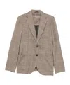 Circolo 1901 Check-pattern Blazer In Gray
