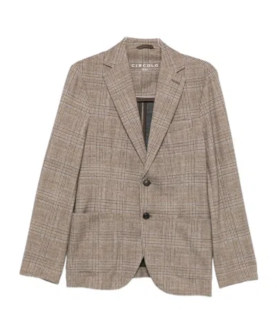 CIRCOLO 1901 CHECK-PATTERN BLAZER
