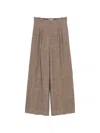 Circolo 1901 Check-pattern Pleated Trousers In Multi