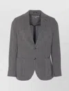 Circolo 1901 Chevron Motif Single Breasted Jacket In Gray