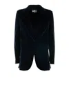Circolo 1901 Single-breasted Navy Jacket In Black