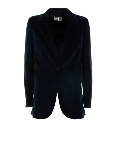CIRCOLO 1901 CIRCOLO 1901 CIRCOLO 1901 SINGLE-BREASTED NAVY JACKET
