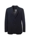 Circolo 1901 Single-breasted Blue Blazer With Honeycomb Texture In Blue