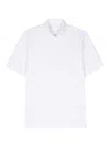 Circolo 1901 Piqué Weave Polo Shirt With Short Sleeves In White