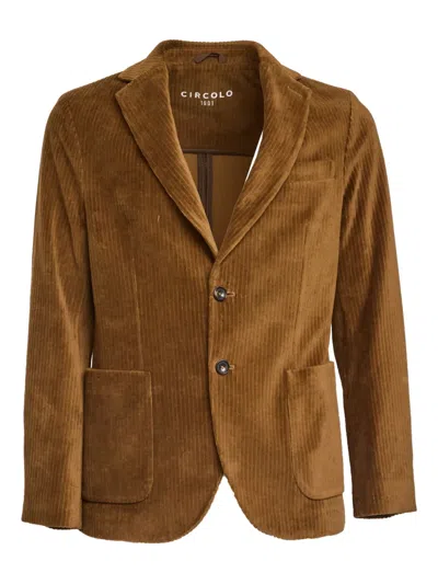 Circolo 1901 Corduroy Blazer In Brown