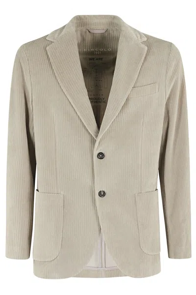 Circolo 1901 Corduroy Blazer In Neutral