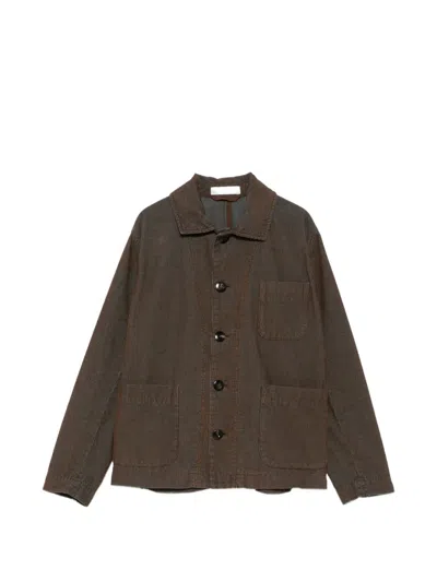 Circolo 1901 Corduroy Button-up Jacket In Brown
