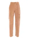 Circolo 1901 Corduroy Carpenter Pants In Brown