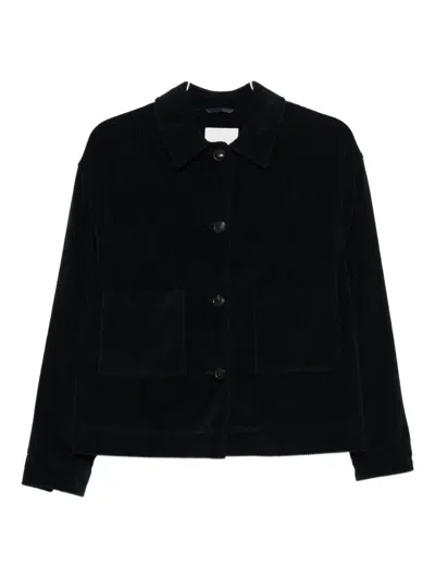 Circolo 1901 Corduroy Cropped Jacket In Black