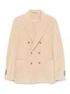 Circolo 1901 Corduroy Double-breasted Jacket In Light Pink