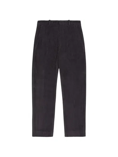Circolo 1901 Corduroy Straight-leg Trousers In Gray