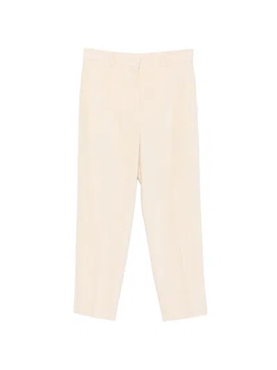Circolo 1901 Cotton Carrot Trousers In Neutral