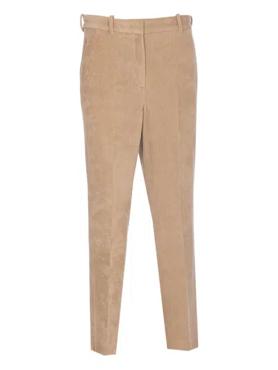 Circolo 1901 Corduroy Trousers In Neutral
