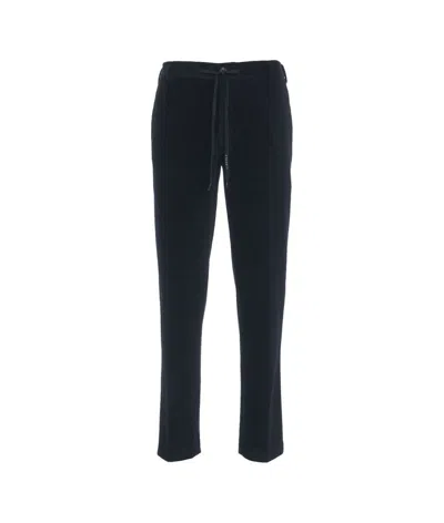 Circolo 1901 Corduroy Trousers With Drawstring In Blue