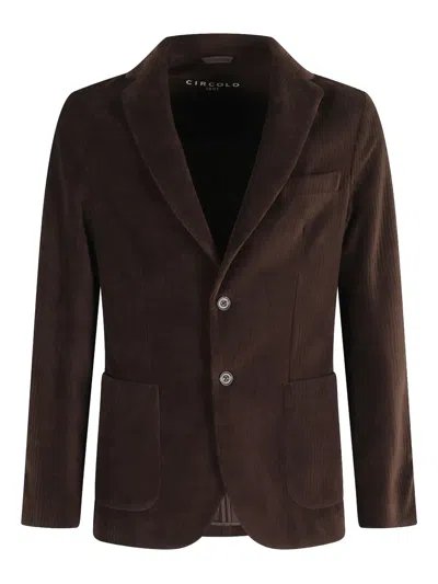 CIRCOLO 1901 CORDUROY TWO-BUTTON BLAZER