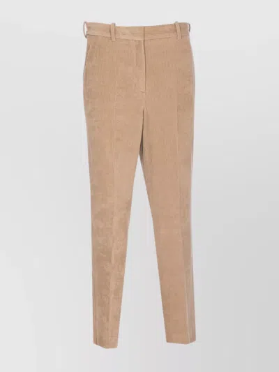 CIRCOLO 1901 CORDUROY VELVET TROUSERS BELT LOOPS