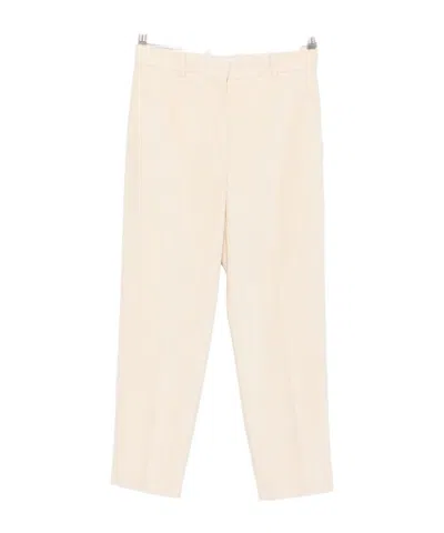 Circolo 1901 Corduroy-effect Tailored Trousers In Neutral