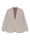 Circolo 1901 Cotton And Linen Blend Jacket In Beige