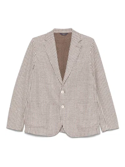 Circolo 1901 Cotton And Linen Blend Jacket In Neutral
