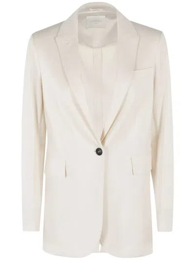 Circolo 1901 Single-breasted Blazer In Neutral