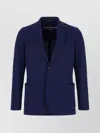 Circolo 1901 Cotton Blazer With Back Vent And Button Cuffs In Blue