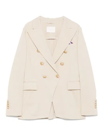 CIRCOLO 1901 CIRCOLO 1901 COTTON DOUBLE-BREASTED JACKET