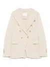 Circolo 1901 Double-breasted Cotton Jacket With Rear Vent