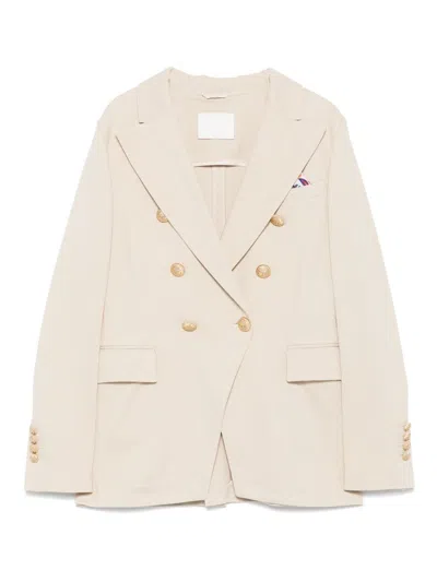 CIRCOLO 1901 CIRCOLO 1901 COTTON DOUBLE-BREASTED JACKET