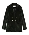 Circolo 1901 Double-breasted Tailored Jacket With Gold-tone Buttons In Green