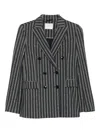 Circolo 1901 Cotton Double-breasted Jacket In Multi