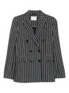 Circolo 1901 Cotton Double-breasted Jacket In Multi